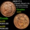 1835 C-1 Classic Head half cent 1/2c Grades Choice AU