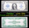 1923 $1 large size Blue Seal Silver Certificate, Signatures of Speelman & White Grades au58+ EPQ
