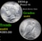 1934-p Peace Dollar $1 Graded Choice Unc By USCG