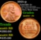1921-p Lincoln Cent 1c Grades Choice+ Unc RB