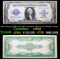 1923 $1 large size Blue Seal Silver Certificate, Signatures of Woods & White Grades vf++