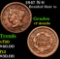 1847 N-9 Braided Hair Large Cent 1c Grades vf details