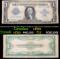 1923 $1 large size Blue Seal Silver Certificate, Signatures of Speelman & White Grades vf, very fine