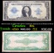 1923 $1 large size Blue Seal Silver Certificate, Signatures of Woods & White Grades f+