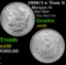 1886/1-o Vam 6 Morgan Dollar $1 Grades Choice AU/BU Slider