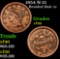 1854 N-21 Braided Hair Large Cent 1c Grades vf++