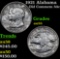 1921 Alabama Old Commem Half Dollar 50c Grades Choice AU