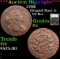 ***Auction Highlight*** 1798 Draped Bust Large Cent 1c Graded f, fine By USCG (fc)