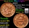 ***Auction Highlight*** 1853 Braided Hair Half Cent 1/2c Graded ms63+ bn By SEGS (fc)