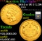 ***Auction Highlight*** 1854-o W-2 LDS Three Dollar Gold 3 Graded au55 By SEGS (fc)