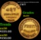 1863 Fruit Dealers F-NY-010-A-46 R6 Civil War Token 1c Grades Choice AU
