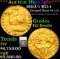 ***Auction Highlight*** 1802/1 BD-1 Gold Draped Bust Quarter Eagle 2.5 Graded F12 Details By SEGS (f