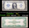 1923 $1 large size Blue Seal Silver Certificate, Signatures of Woods & White Grades f+