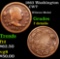 1863 Washington Civil War Token 1c Grades f details
