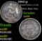 1862-p Seated Liberty Half Dime 1/2 10c Grades Choice AU/BU Slider
