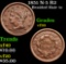 1851 N-5 R2 Braided Hair Large Cent 1c Grades vf++