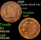 1828 Classic Head half cent 1/2c Grades vg+