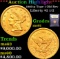 ***Auction Highlight*** 1860-p Type 1 Old Rev Gold Liberty Quarter Eagle $2 1/2 Graded BU+ By USCG (