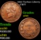1863 Turban Liberty Civil War Token 1c Grades xf+
