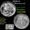 1929-d Mercury Dime 10c Grades GEM FSB