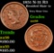 1851 N-31 R3 Braided Hair Large Cent 1c Grades Choice AU/BU Slider
