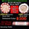 Mixed small cents 1c orig shotgun roll, 1918-d Wheat Cent, 1887 Indian cent other end, Seal Strong W