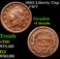 1863 Liberty Cap Civil War Token 1c Grades vf details