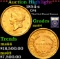 ***Auction Highlight*** 1854-s Gold Dollar $1 Graded Choice Unc By USCG (fc)
