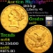 ***Auction Highlight*** 1855-p Gold Liberty Half Eagle $5 Graded au55 By SEGS (fc)