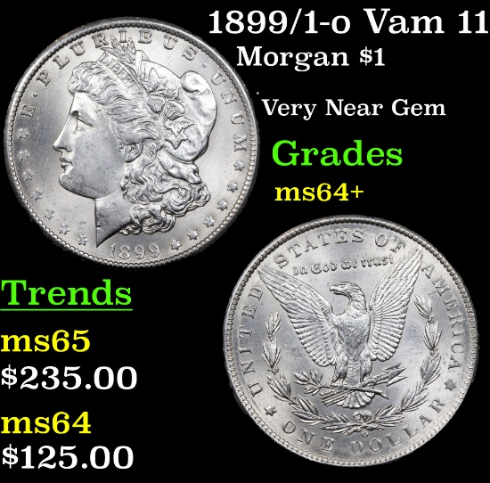 1899/1-o Vam 11 Morgan Dollar $1 Grades Choice+ Unc