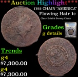 ***Auction Highlight*** PCGS 1793 CHAIN 