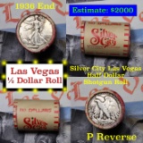 ***Auction Highlight*** Old Casino 50c Roll $10 Halves Stardust Hotel Vegas 1936 Walker & 'P' Walker
