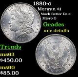 1880-o Morgan Dollar $1 Grades Unc Details