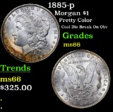 1885-p Morgan Dollar $1 Grades GEM+ Unc