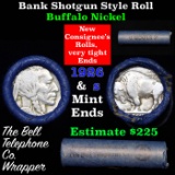 Buffalo Nickel Shotgun Roll in Old Bank Style 'Bell Telephone' Wrapper 1926 & s Mint Ends