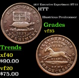 1837 Executive Experiment HT-33 Hard Times Token 1c Grades vf++