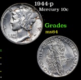 1944-p Mercury Dime 10c Grades Choice Unc