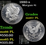 1880-s Morgan Dollar $1 Grades GEM+ PL