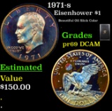 Proof 1971-s Eisenhower Dollar $1 Grades pr69 DCAM
