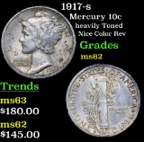 1917-s Mercury Dime 10c Grades Select Unc