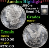 ***Auction Highlight*** 1880-s Morgan Dollar $1 Graded ms66+ By SEGS (fc)