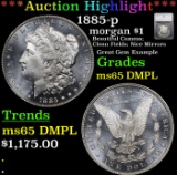 ***Auction Highlight*** 1885-p Morgan Dollar $1 Graded ms65 DMPL By SEGS (fc)