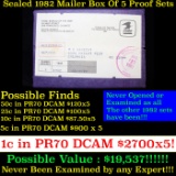 ***Auction Highlight*** Original sealed box 5- 1982 United States Mint Proof Sets (fc)