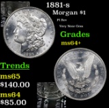 1881-s Morgan Dollar $1 Grades Choice+ Unc