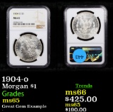 NGC 1904-o Morgan Dollar $1 Graded ms65 By NGC