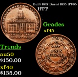 Built 1827 Burnt 1835 HT-95 Hard Times Token 1c Grades xf+