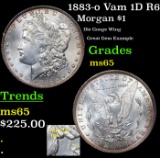 1883-o Vam 1D R6 Morgan Dollar $1 Grades GEM Unc