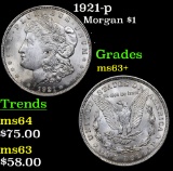 1921-p Morgan Dollar $1 Grades Select+ Unc