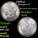 1888-p Morgan Dollar $1 Grades Choice Unc
