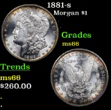 1881-s Morgan Dollar $1 Graded ms66 By SEGS
